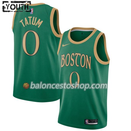 Camiseta Niños NBA Boston Celtics Jayson Tatum 0 2019-20 Nike City Edition Swingman